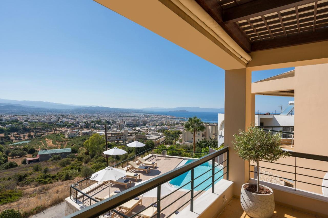 View - Heated Pool & Gym - Majestic Views - 5 Min Drive From Center וילה חאניה