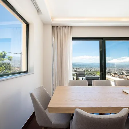 Villa City View - Heated Pool & Gym - Majestic Views - 5 Min Drive From Center Chania  Exterior foto